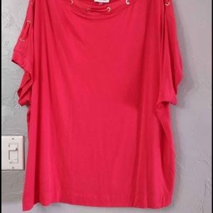 Calvin Klein Blouse 2x Salmon colored